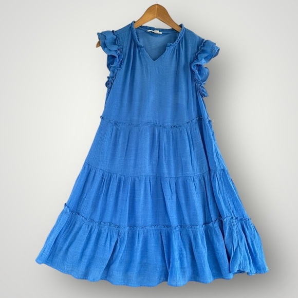 🎉5 for $40 🎉 Indigo Rose Dress Size SP Blue - Picture 1 of 8